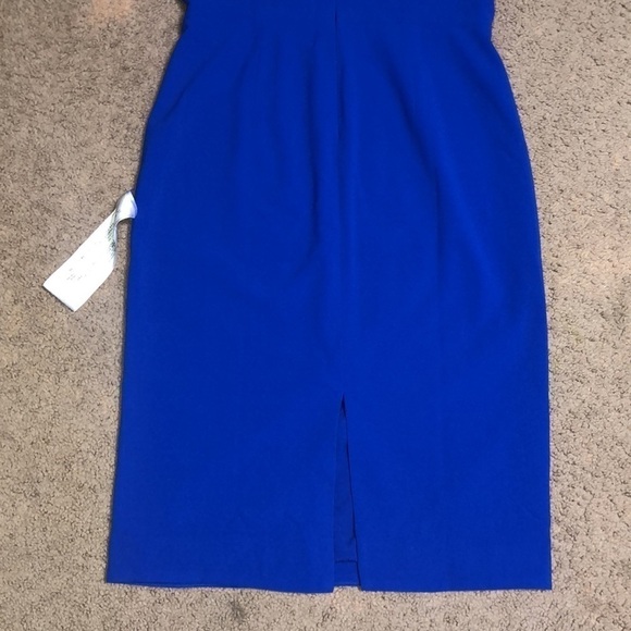 Dress The Population Elle Queen Anne Sweetheart Midi  Dress Electric Blue XL - Picture 8 of 11